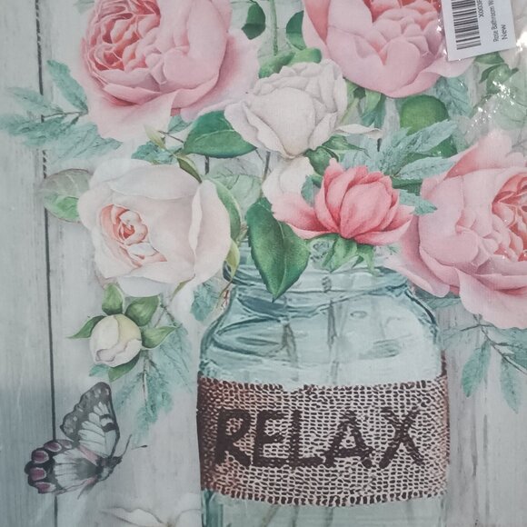 New Canvas Print roses mason jar 12" x16" - Picture 2 of 3